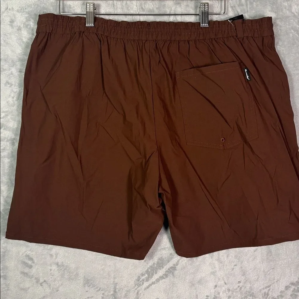 NWT New Moosejaw Hickory Brown Gray Shorts Size XXL